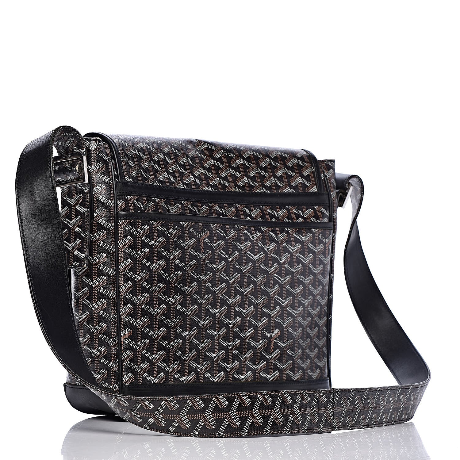 Goyard Chevron Grand Blue MM Black 3 of 19