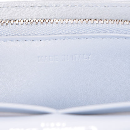 Christian Dior Grained Calfskin Diorama Wallet on Chain Pouch Light Blue 7 of 15