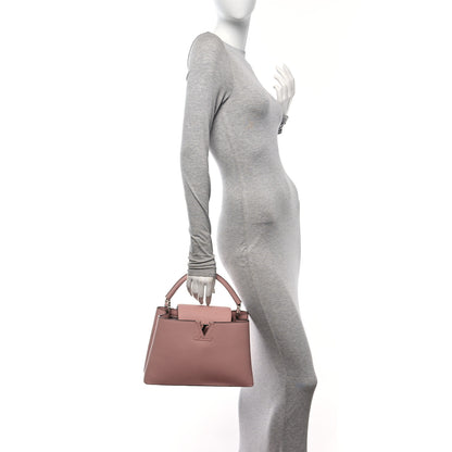 Louis Vuitton Taurillon Capucines PM Magnolia 2 of 9