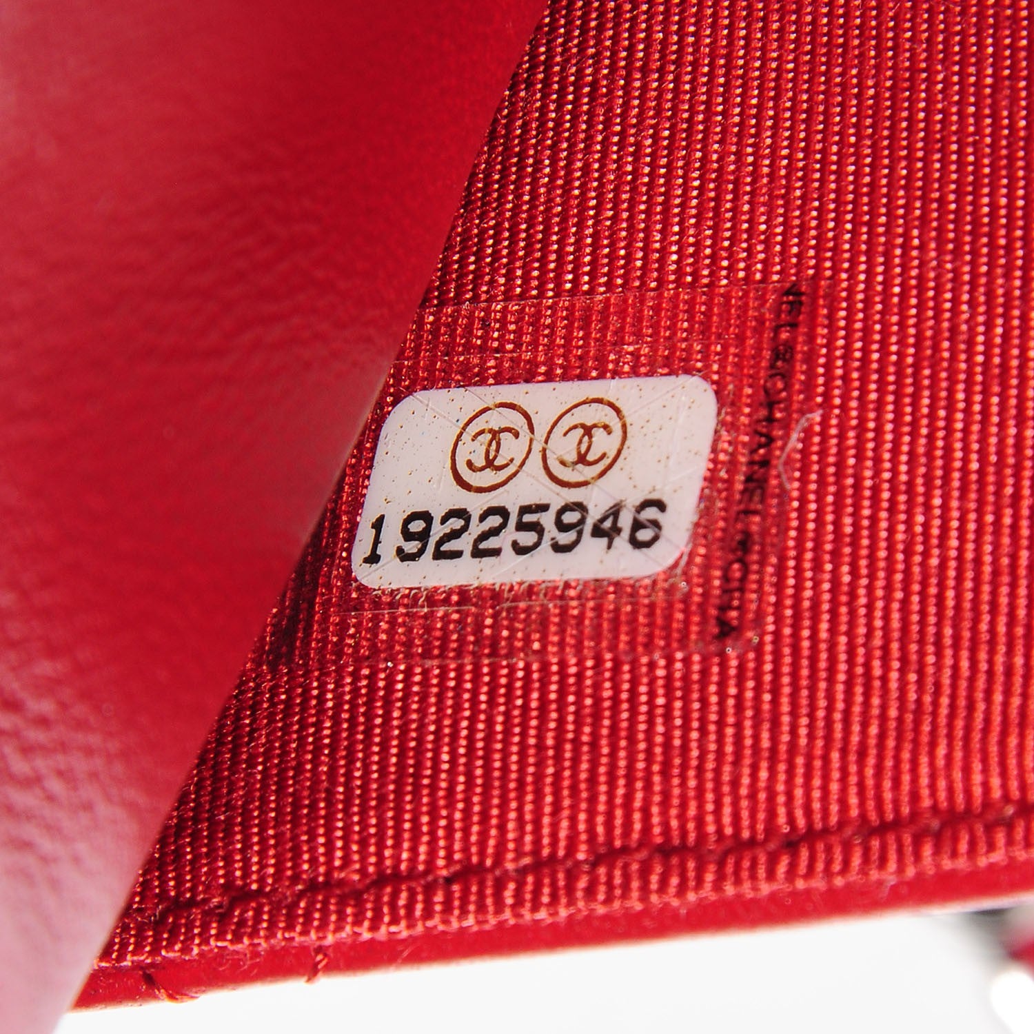Chanel Lambskin Quilted Wallet On Chain WOC Red 8 of 9