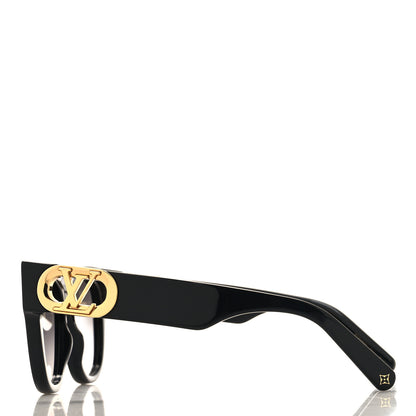 Louis Vuitton Acetate LV Link Square Sunglasses Z1568W Black 3 of 7