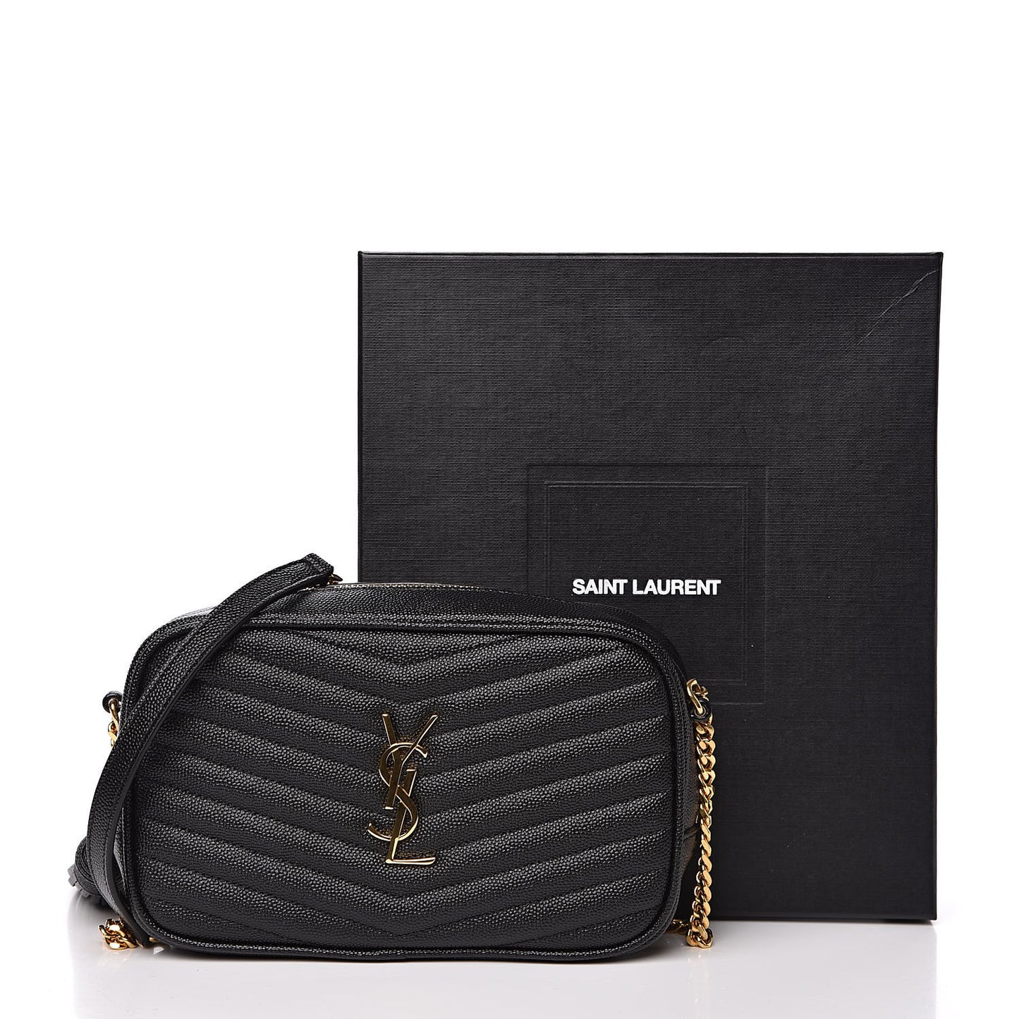 Grain De Poudre Matelasse Monogram Mini Lou Camera Bag Black
