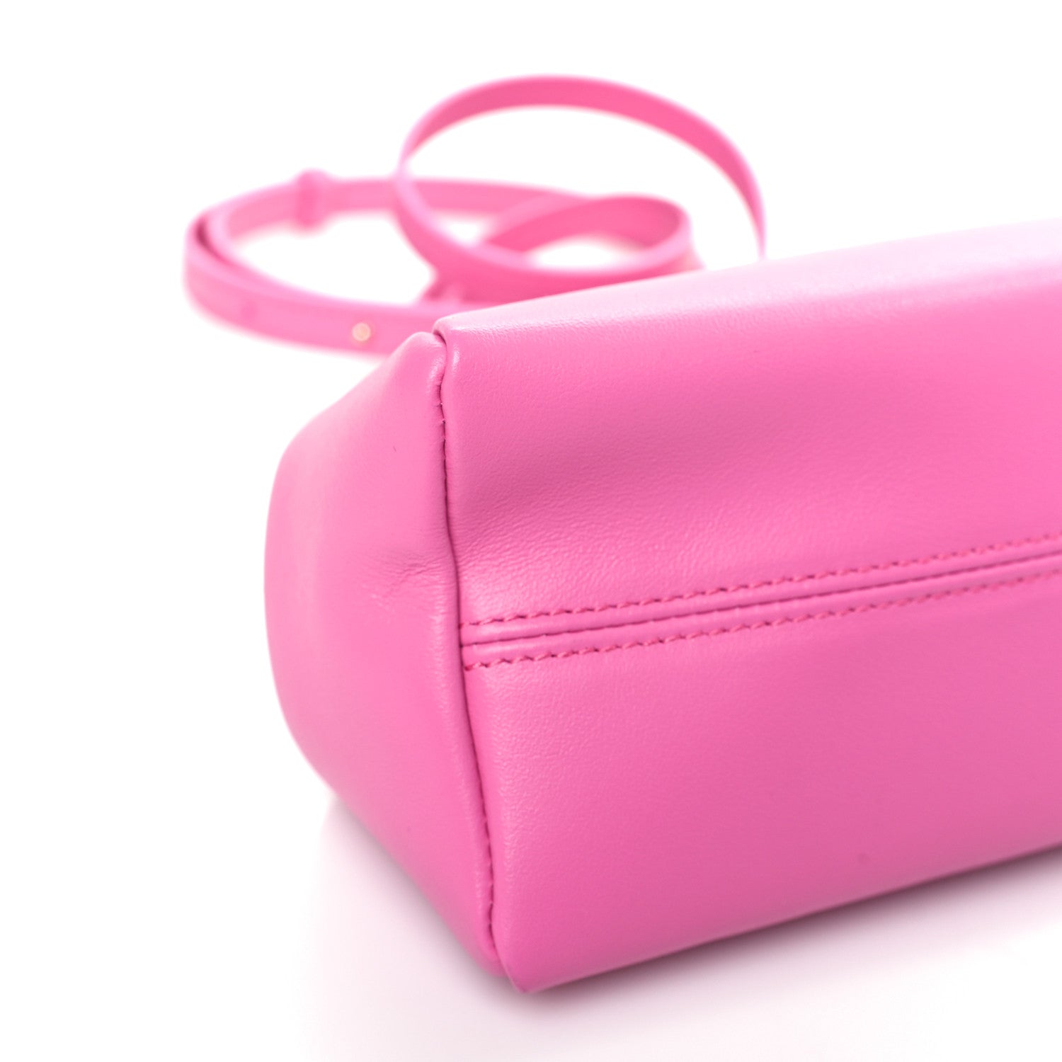 Bulgari Nappa Serpentine Clutch With Strap Pink 7 of 8