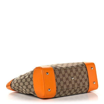 Gucci Monogram Web Medium Mayfair Tote Orange 3 of 11