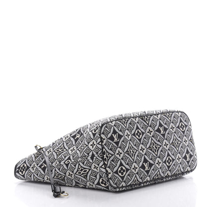 Louis Vuitton Jacquard Since 1854 Neverfull MM Grey 4 of 10