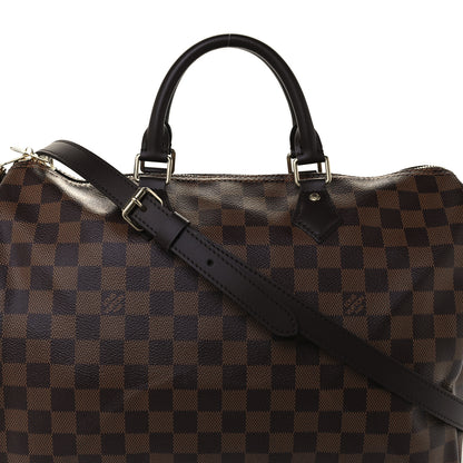 Louis Vuitton Damier Ebene Speedy Bandouliere 35 8 of 10