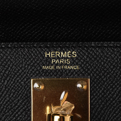 Hermes Epsom Kelly Sellier 32 Black 16 of 33