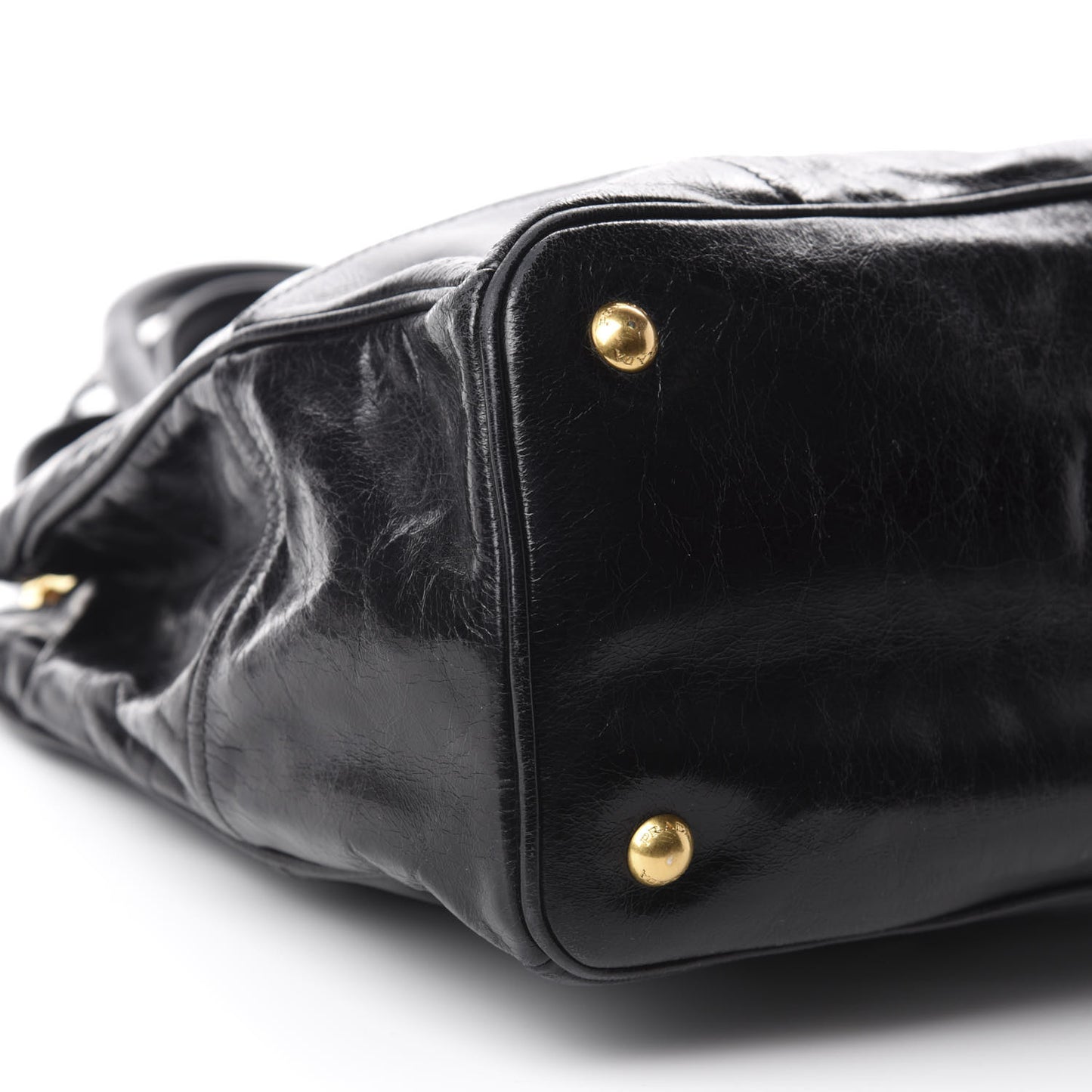 Vitello Shine Tote Black