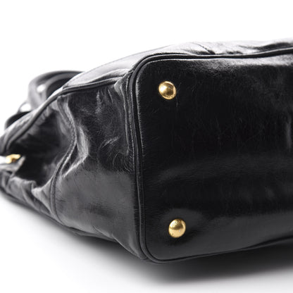 Prada Vitello Shine Tote Black 6 of 10