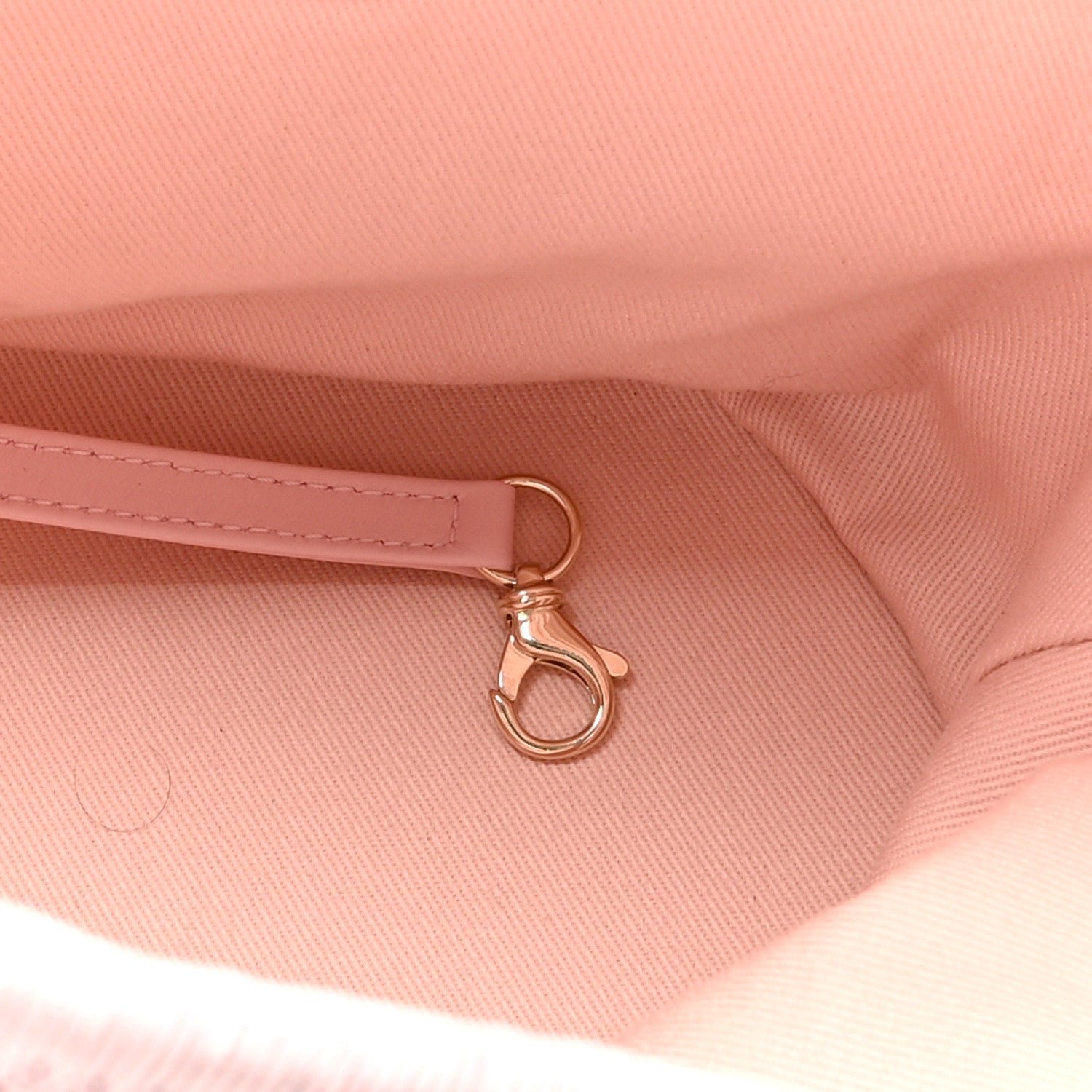 Chanel Lurex Boucle Deauville Drawstring Bucket Bag Pink 6 of 10