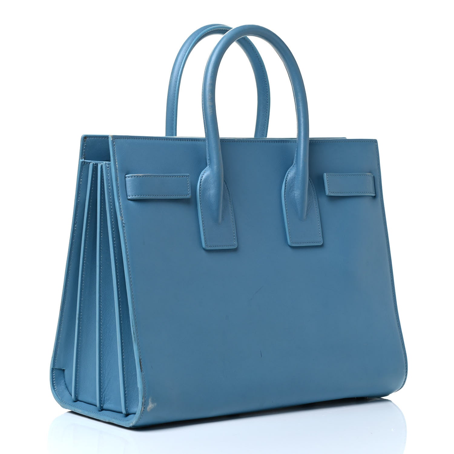 Saint Laurent Calfskin Small Sac De Jour Light Blue 4 of 22