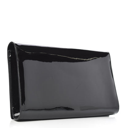 Saint Laurent Patent Monogram Large Belle De Jour Clutch Black 3 of 8
