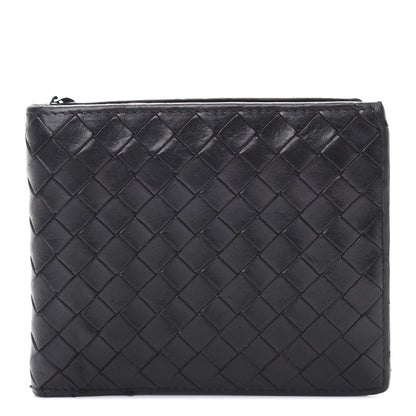 Bottega Veneta Nappa Intrecciato Bi-Fold Wallet Black 1 of 9