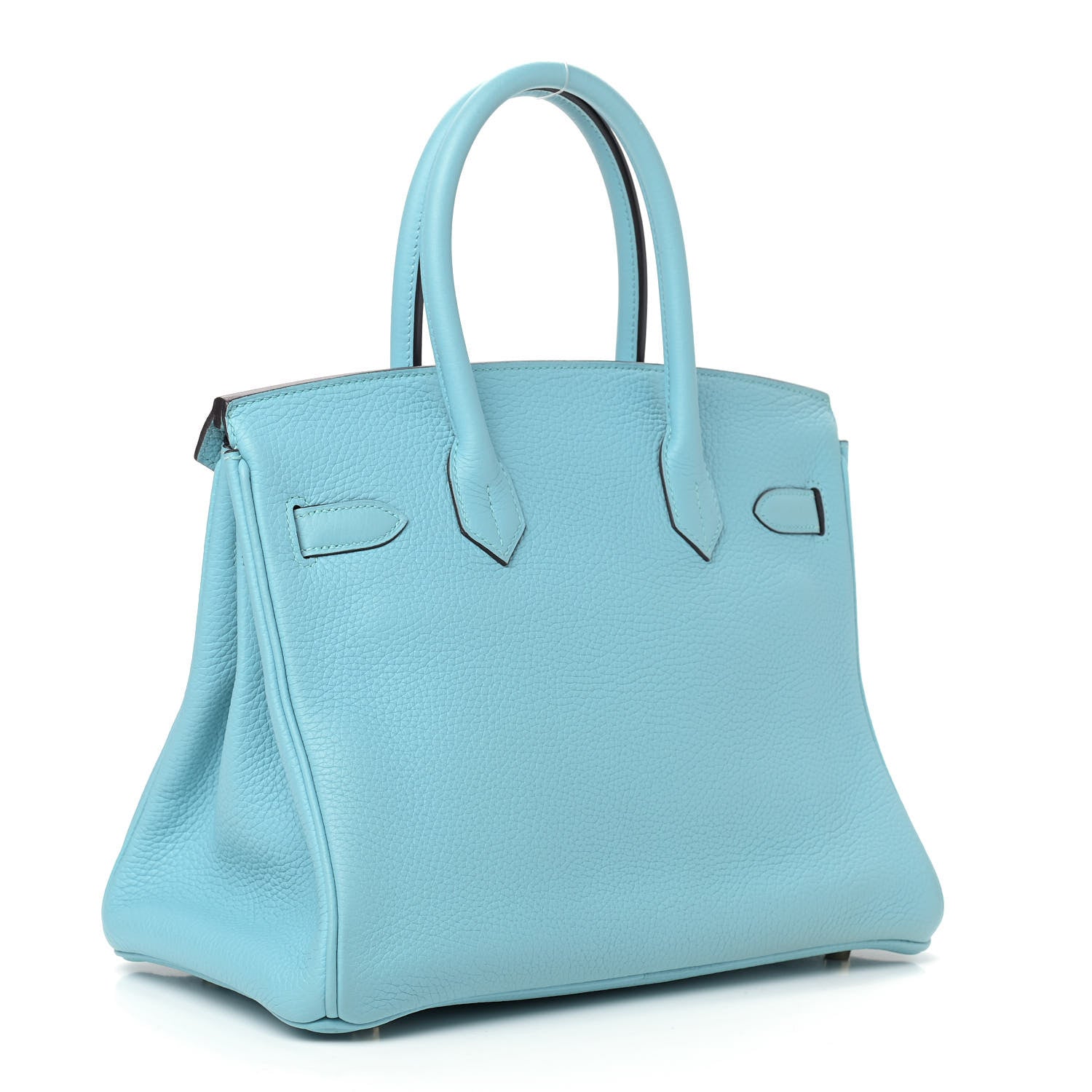 Hermes Taurillon Clemence Birkin 30 Bleu Atoll 3 of 10