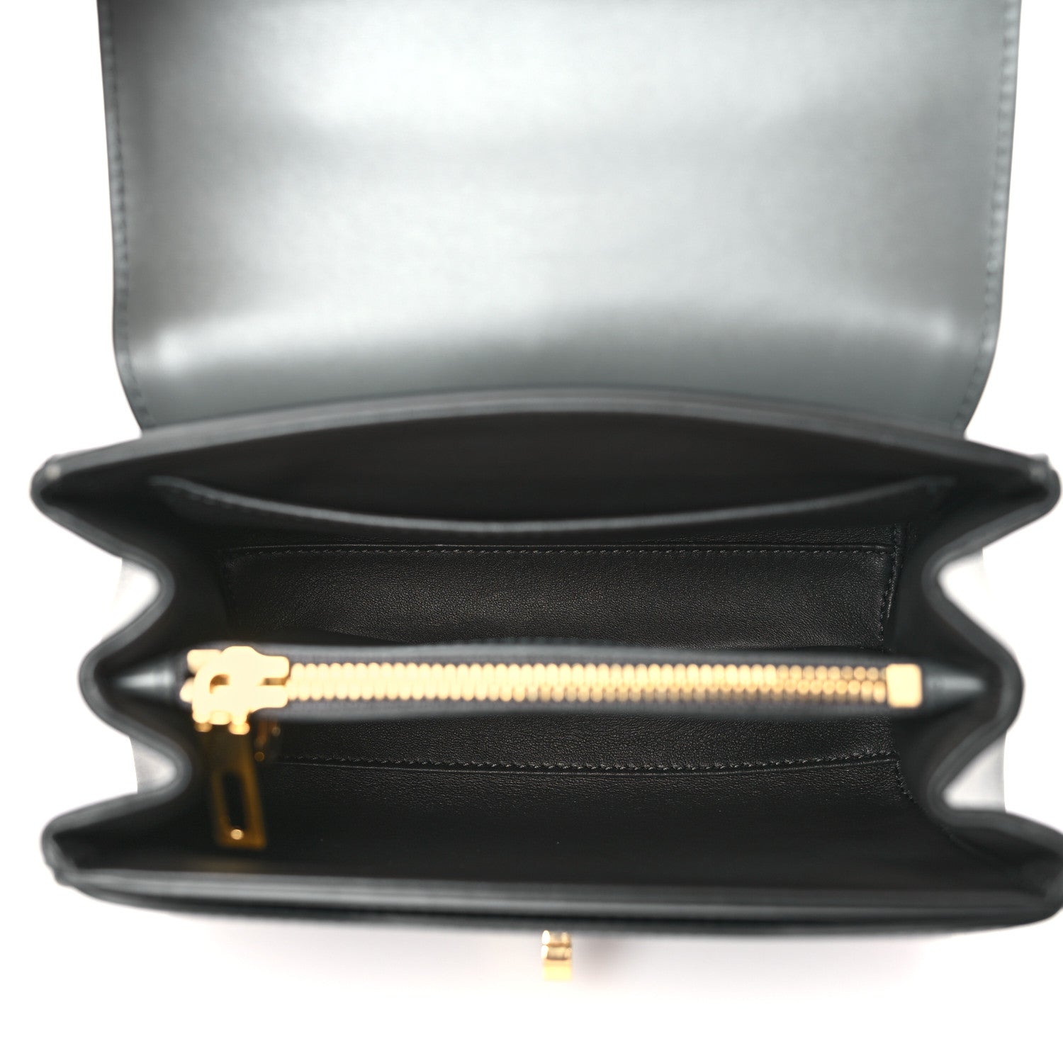 Celine Satinated Calfskin Mini 16 Top Handle Bag Grey 5 of 8