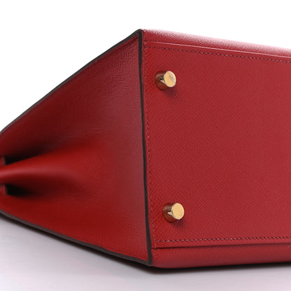 Hermes Epsom Kelly Sellier 35 Rouge Garance 8 of 10
