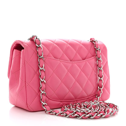 Chanel Lambskin Quilted Mini Rectangular Flap Pink 3 of 10