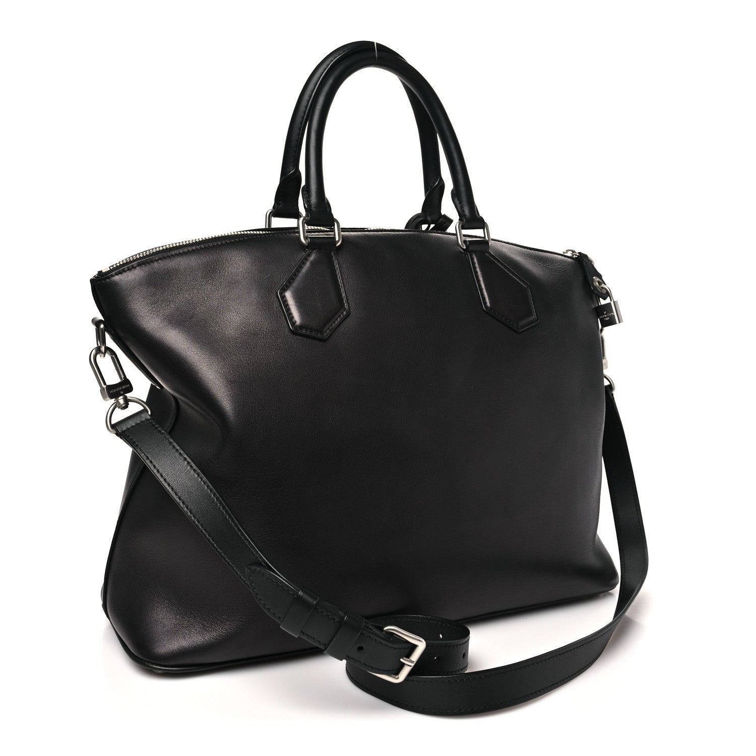 Louis Vuitton Smooth Millesime Calfskin Lockit MM Black 3 of 9