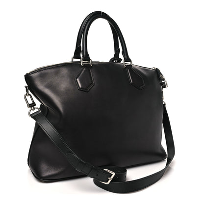 Louis Vuitton Smooth Millesime Calfskin Lockit MM Black 3 of 9