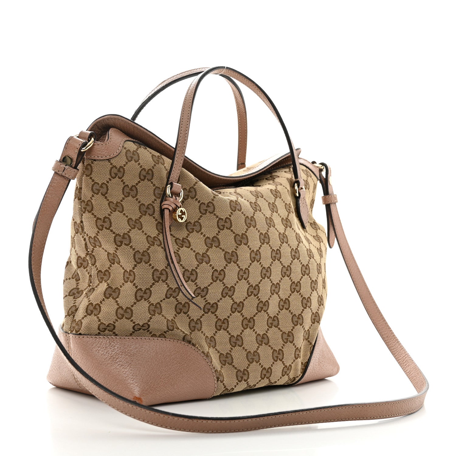Gucci Monogram Medium Bree Foldover Tote Beige Soft Pink 2 of 14