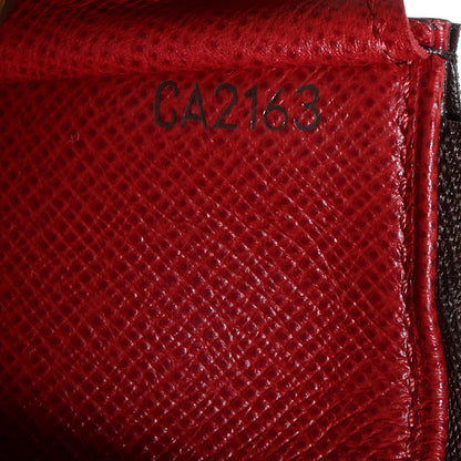 Louis Vuitton Monogram Emilie Wallet Red 7 of 8