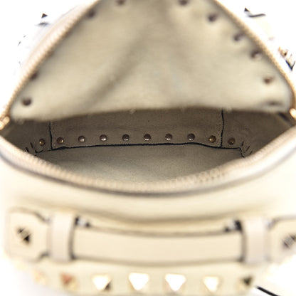 Valentino Garavani Pebbled Calfskin Mini Rockstud Backpack Ivory 5 of 9