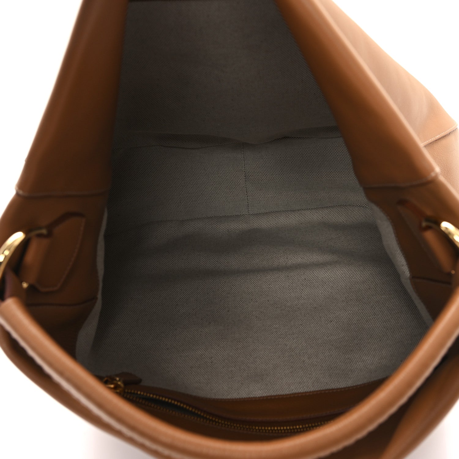 Prada Soft Calfskin Large Shoulder Bag Caramel 5 of 10