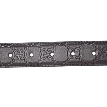 Gucci Guccissima Signature 40mm Belt 95 38 Chocolate 5 of 6