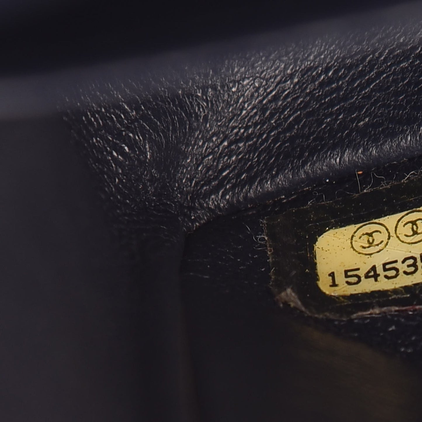 Caviar Quilted Medium Double Flap Dark Blue