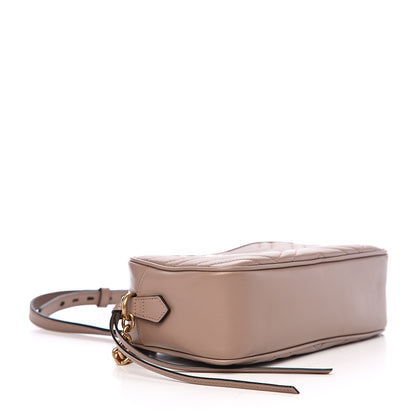 Gucci Calfskin Matelasse Small GG Marmont Chain Shoulder Bag Porcelain Rose 3 of 9