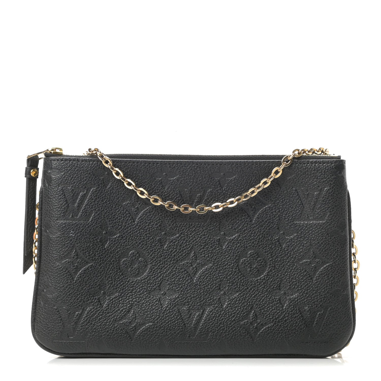Louis Vuitton Empreinte Double Zip Pochette Black 1 of 14