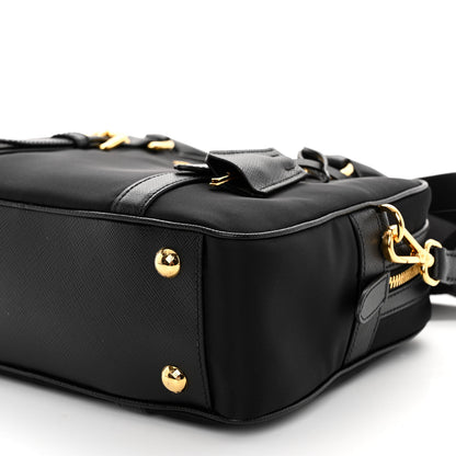 Prada Tessuto Nylon Saffiano Bauletto Black 9 of 9