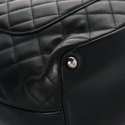 Chanel Calfskin Quilted Medium Cambon Tote Black White 11 of 17