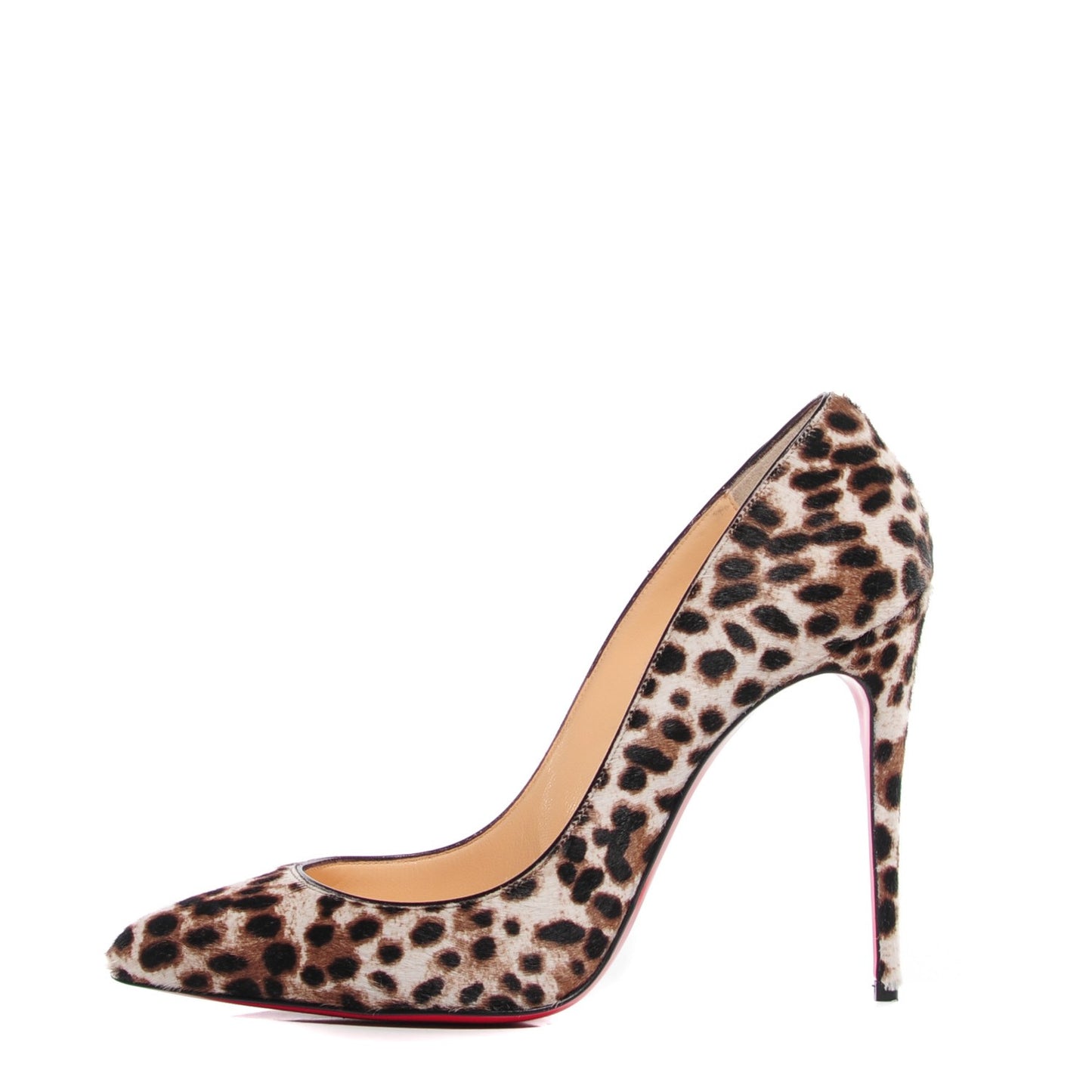 Calf Hair Leopard Print Pigalle Follies 100 Pumps 39 Brown White