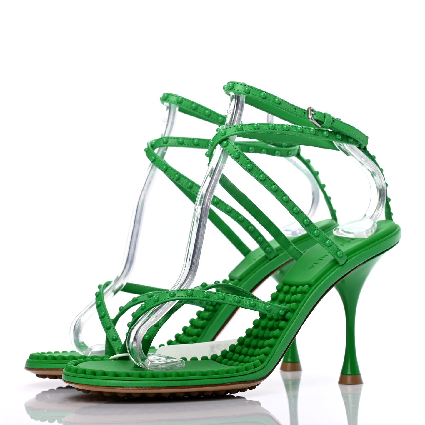 Nappa Lagoon Bubble 100mm Sandals 39 Grass