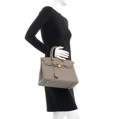 Hermes Togo Birkin 30 Gris Asphalte 2 of 35