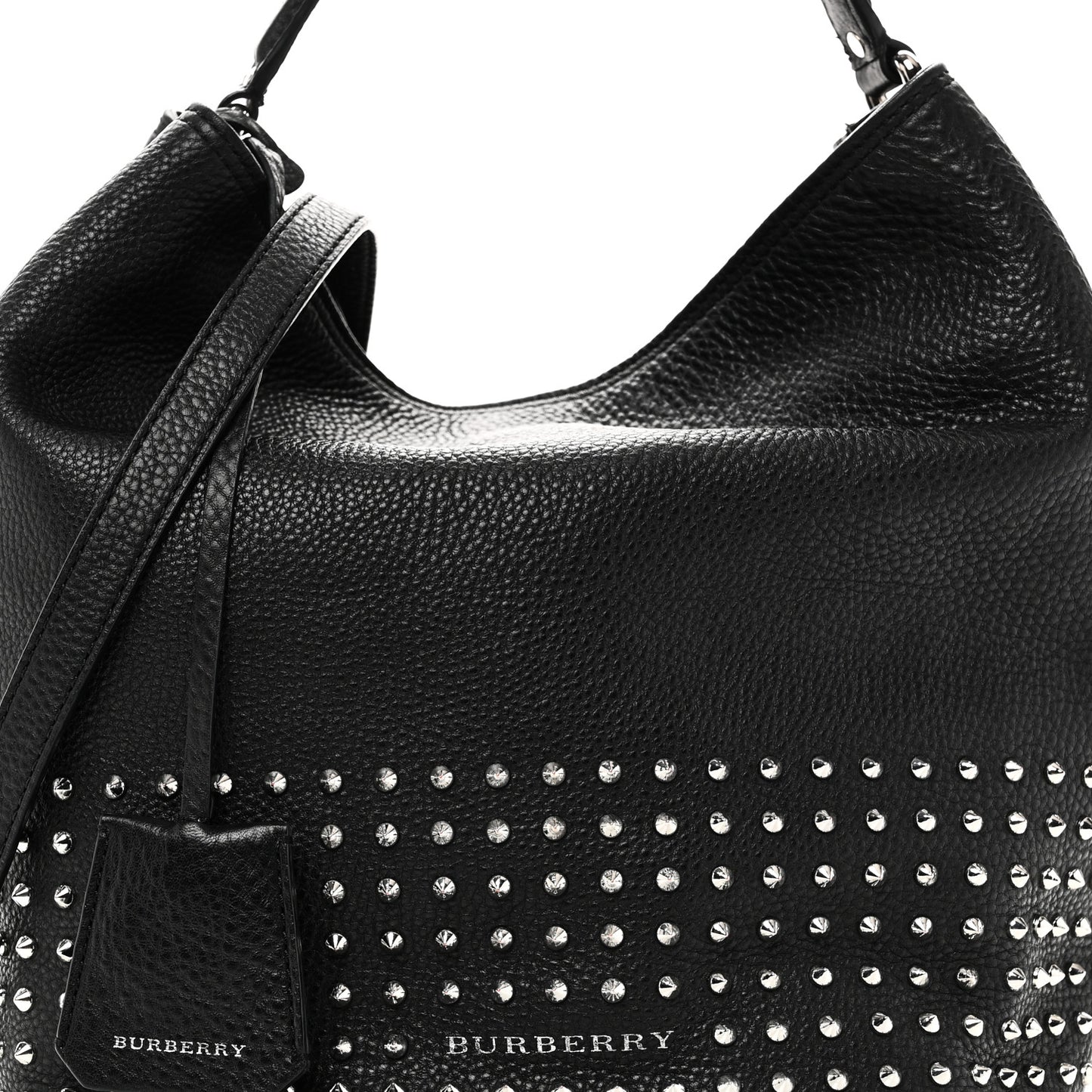 Calfskin Studded Medium Susanna Hobo Black