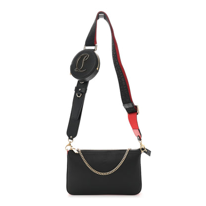 Christian Louboutin Toile Monogram Loubila Chain Hybrid Crossbody Black 1 of 9