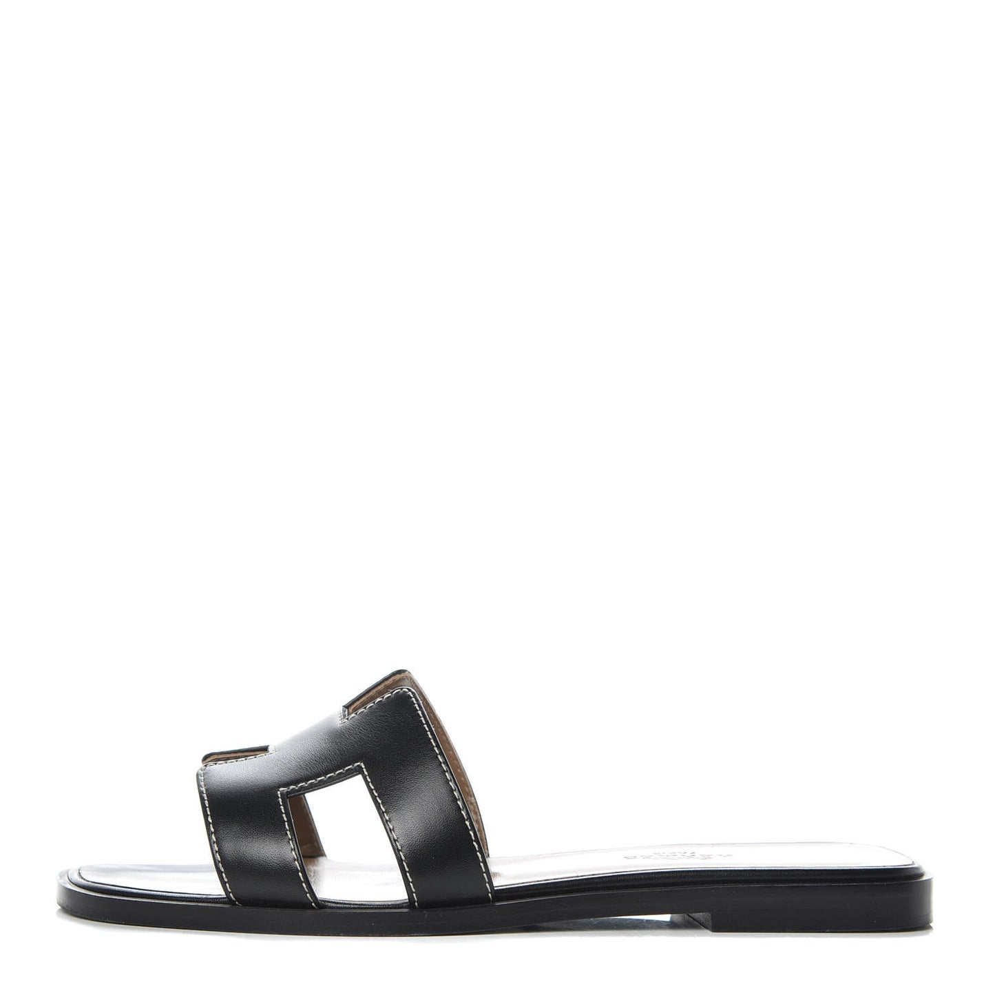 Box Calfskin Oran Sandals 35 Black