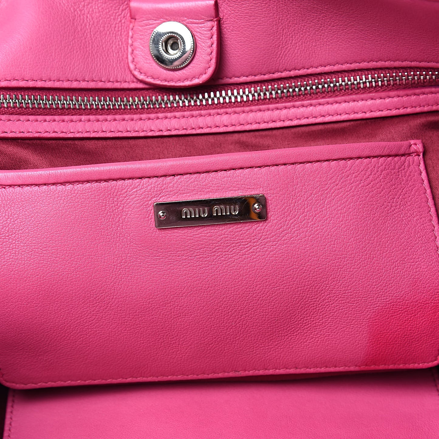 Nappa Matelasse Swarovski Crystal Tote Fuxia