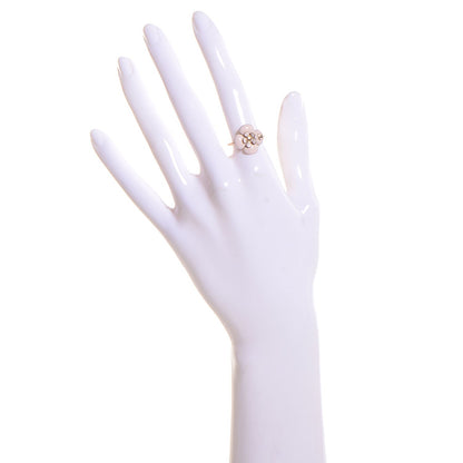 Chanel Enamel CC Camellia Ring 6.5 Pink 2 of 4