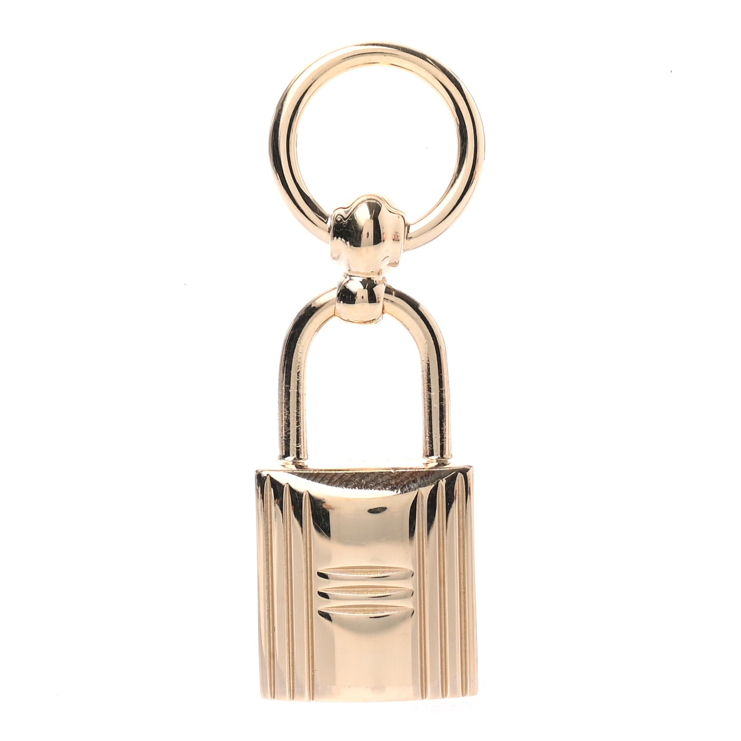 Permabrass Mini Loop Charms Cadenas Scarf Ring Gold