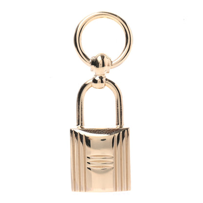 Hermes Permabrass Mini Loop Charms Cadenas Scarf Ring Gold 1 of 3