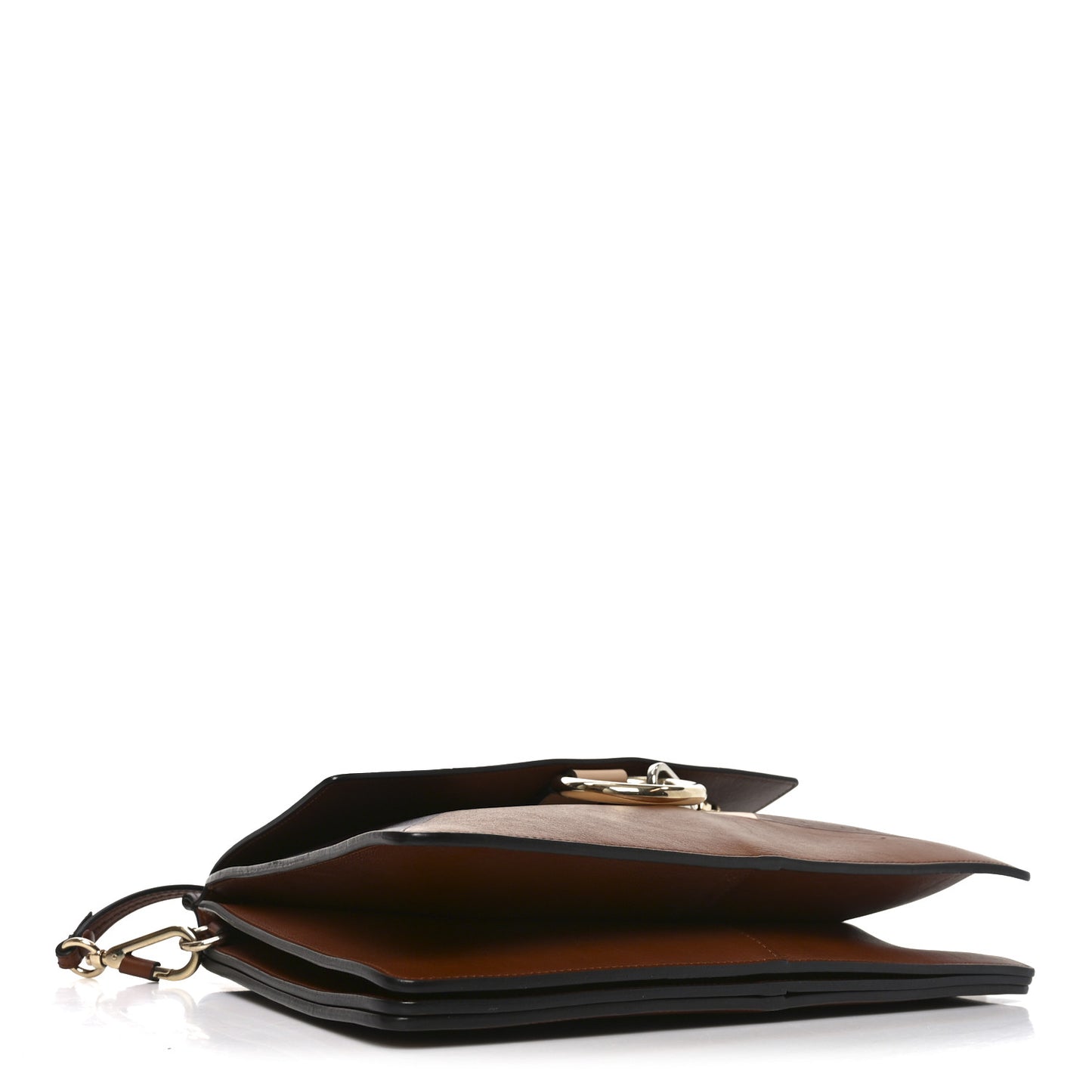 Smooth Calfskin Patchwork Medium Faye Shoulder Bag Light Tan