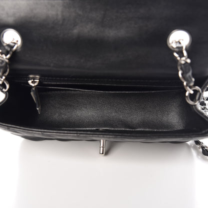 Chanel Lambskin Quilted Mini Rectangular Flap Black 5 of 9