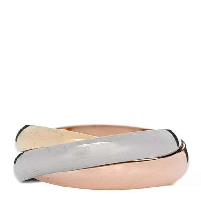 Cartier 18K Pink Yellow White Gold Small Trinity Ring 46 3.75 3 of 5