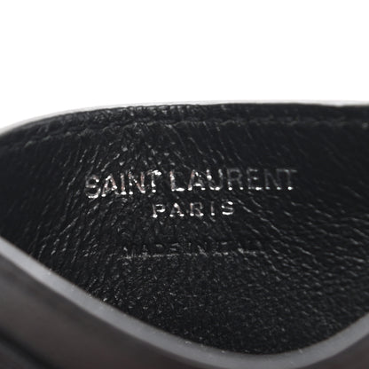 Saint Laurent Calfskin Y Quilted Monogram LouLou Credit Card Case Black 6 of 7