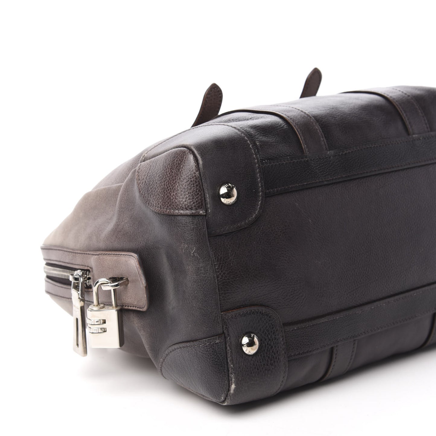 Glace Calfskin Satchel Ardesia Talco