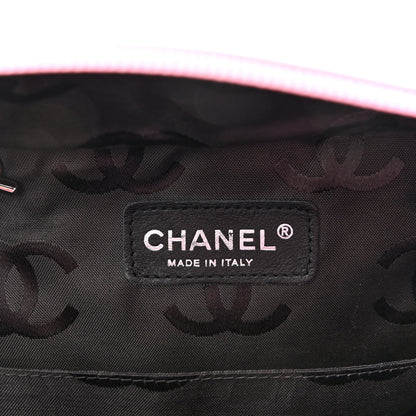 Chanel Calfskin Quilted Large Cambon Multipocket Reporter Pink Black 6 of 10