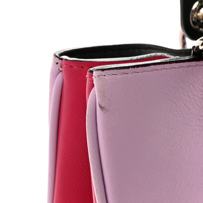Christian Dior Smooth Calfskin Medium Diorissimo Tote Pink Fuchsia Black 14 of 20